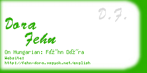 dora fehn business card